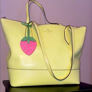 Kate Spade ♠️ Lime Green Tote Bag EUC 🌸